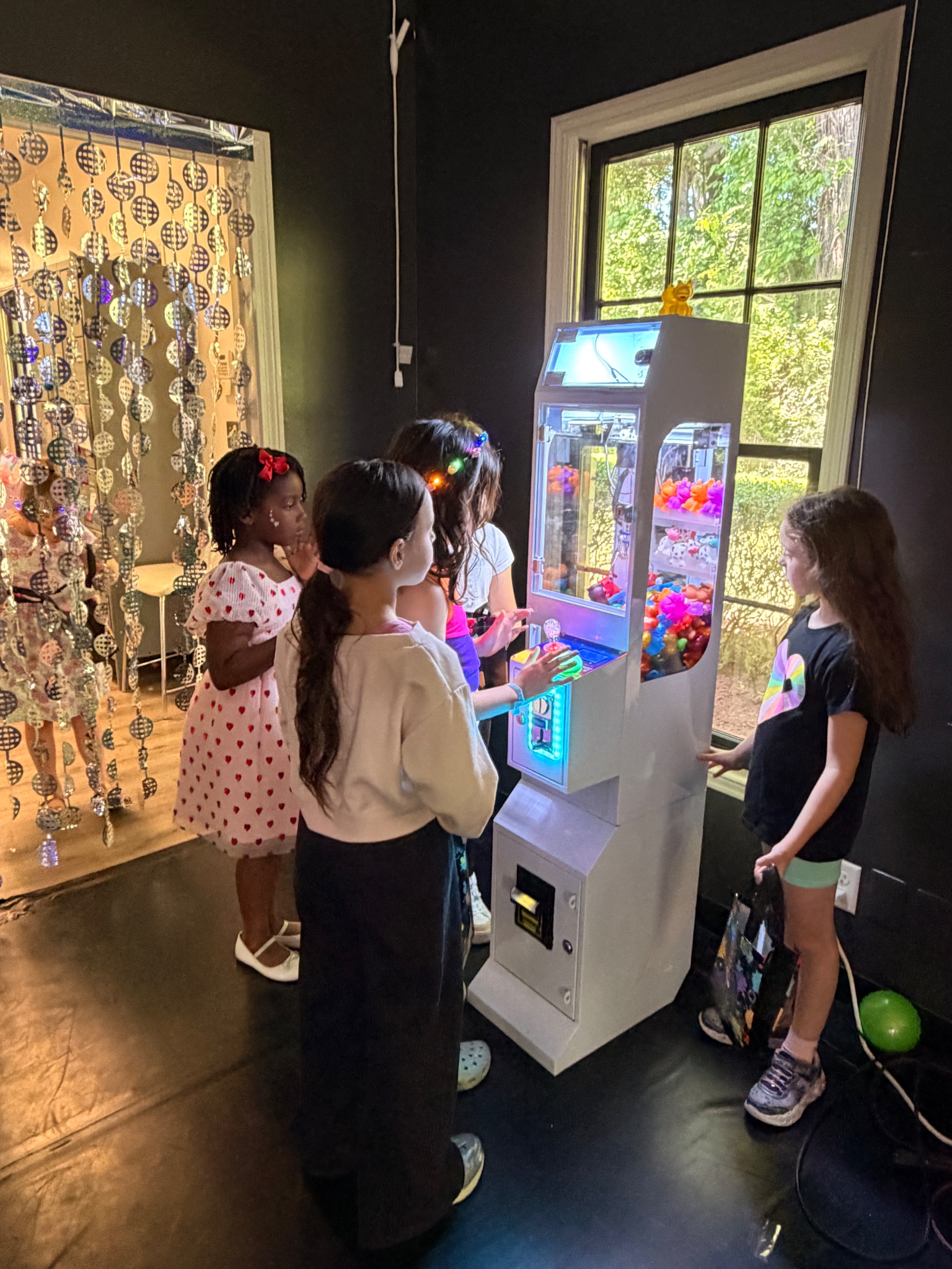Crane game machine at an event